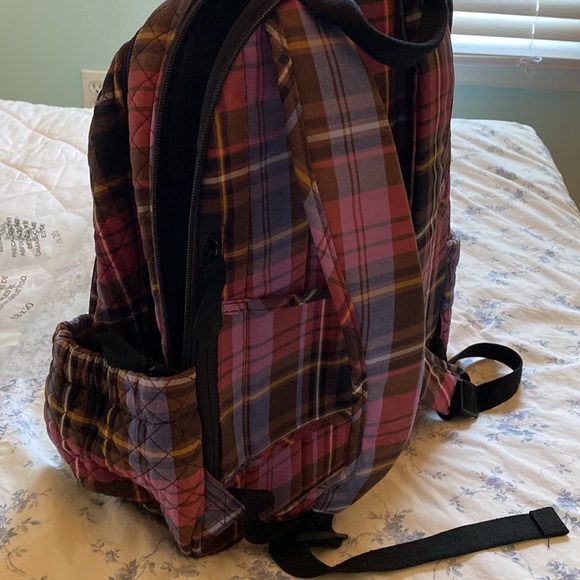 Vera Bradley Campus Backpack in Cozy Plaid NWT - Picture 7 of 14